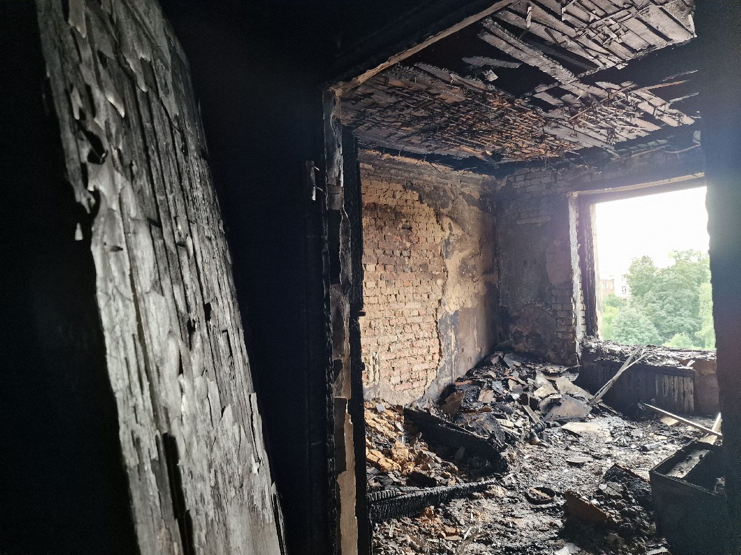 ЧП, пожар в балашихе, пожар в доме на флерова,