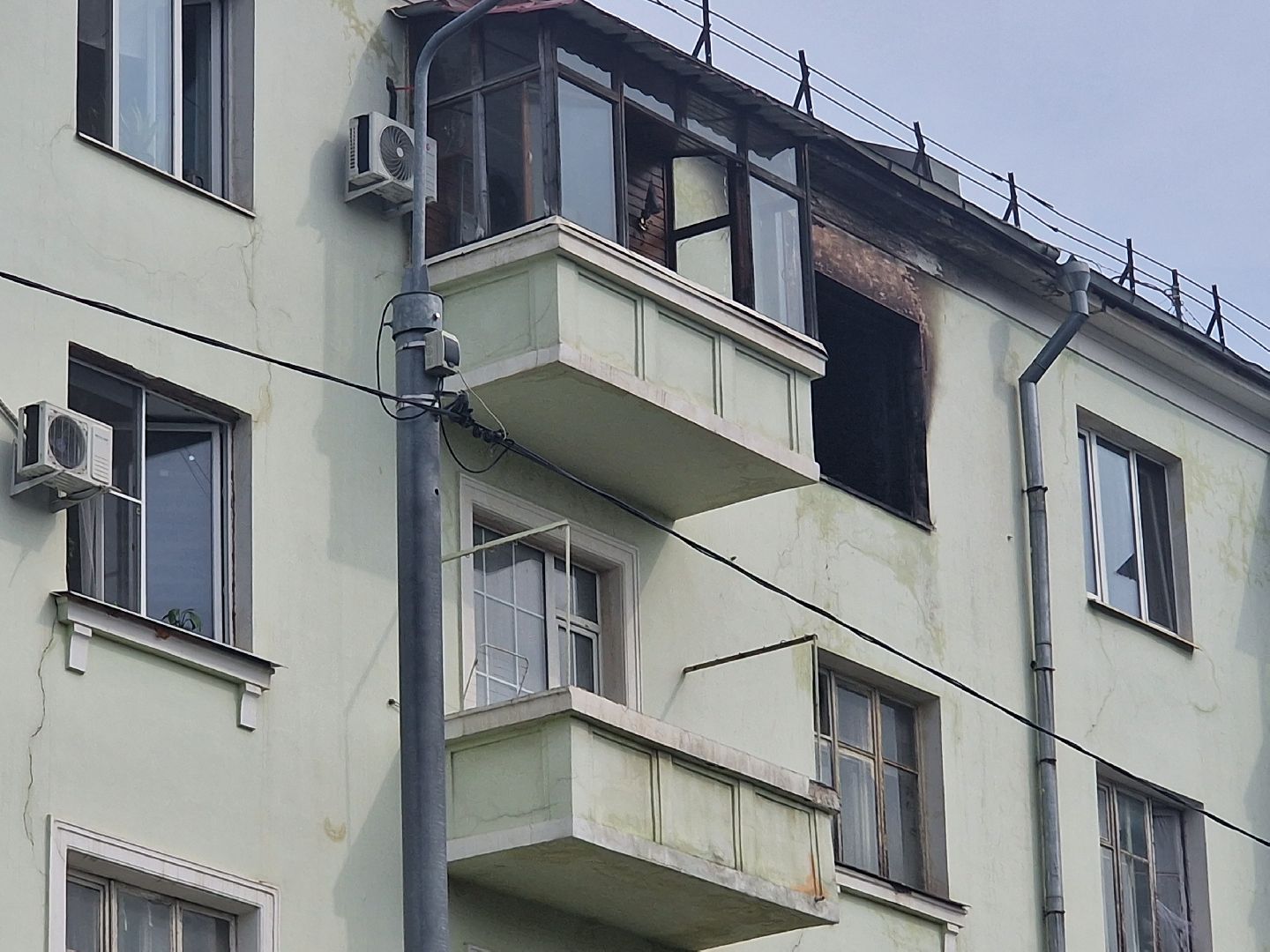 ЧП, пожар в балашихе, пожар в доме на флерова,