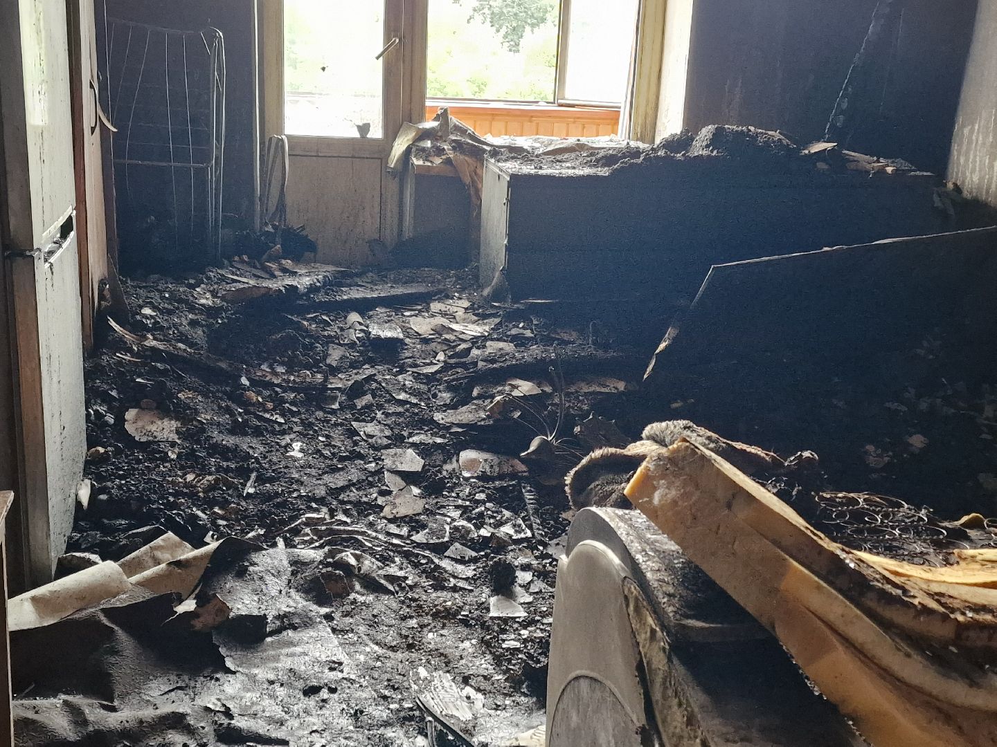 ЧП, пожар в балашихе, пожар в доме на флерова,