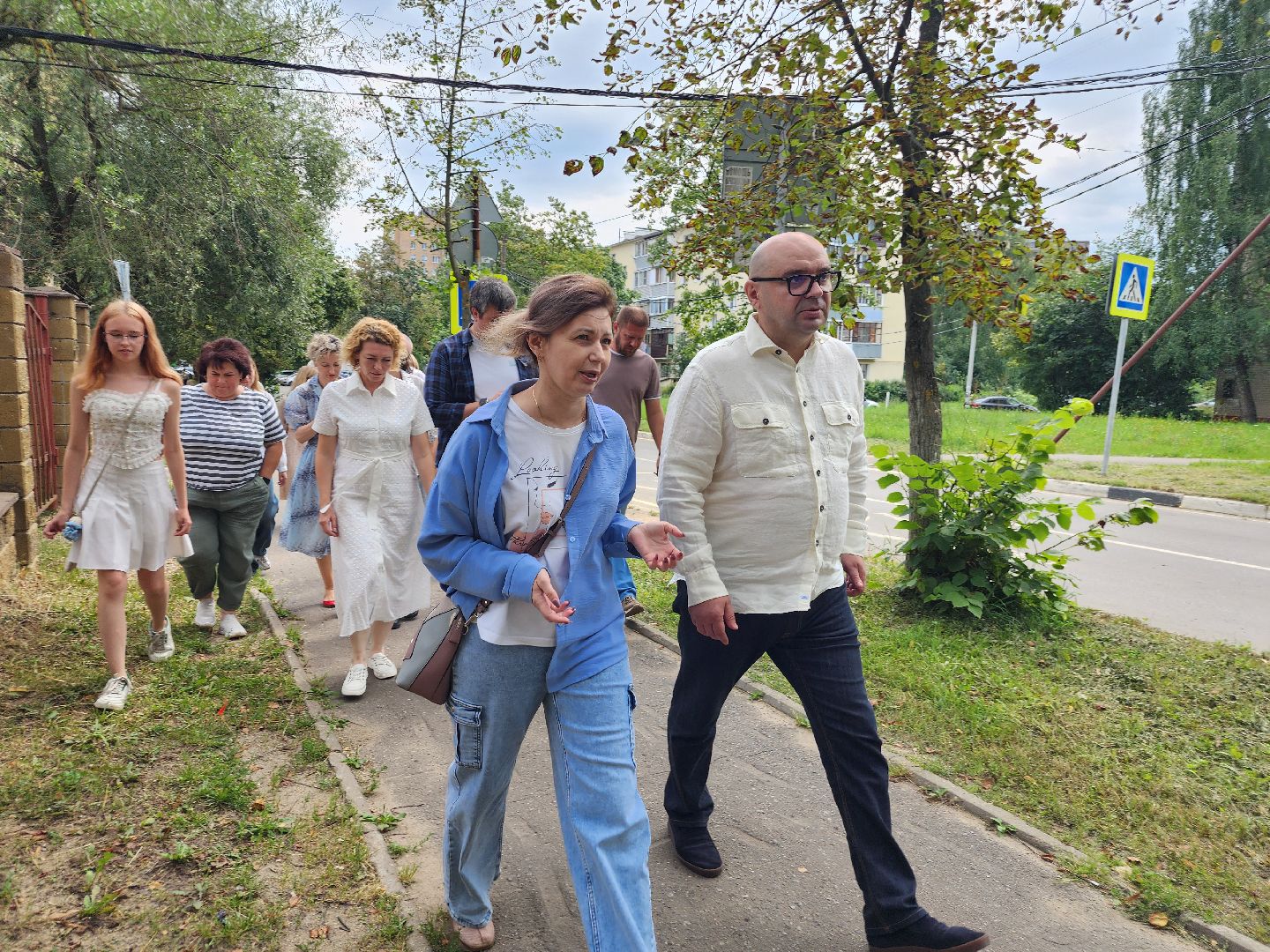 лосино-петровский, обход территории, глава городского округа, школа,