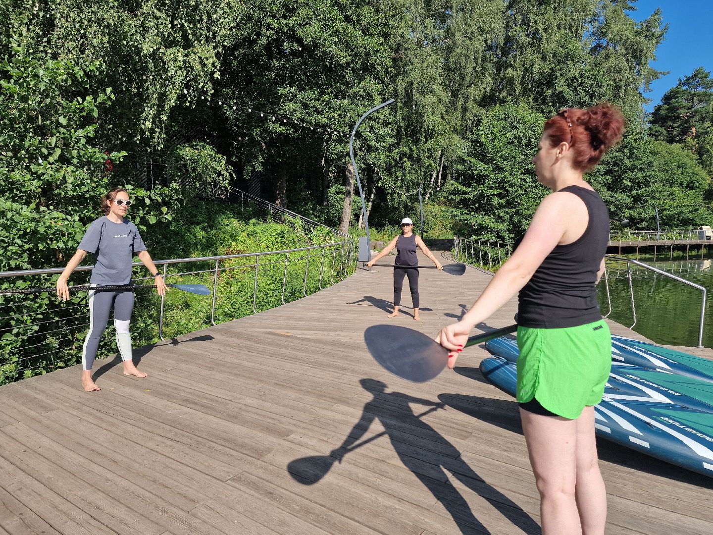 йога на сапбордах, йога на сапе, йога на воде, йога в пехорке, балашиха,