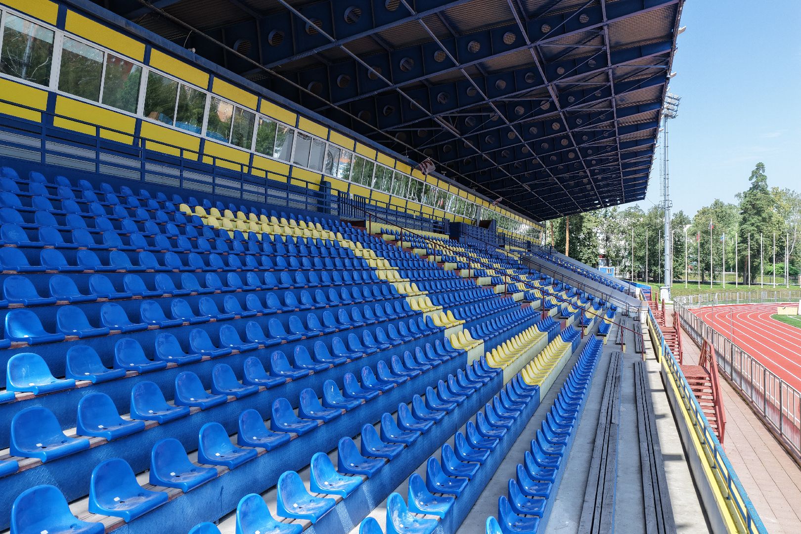 видео с коптера, стадион зоркий, спорт в красногорске,