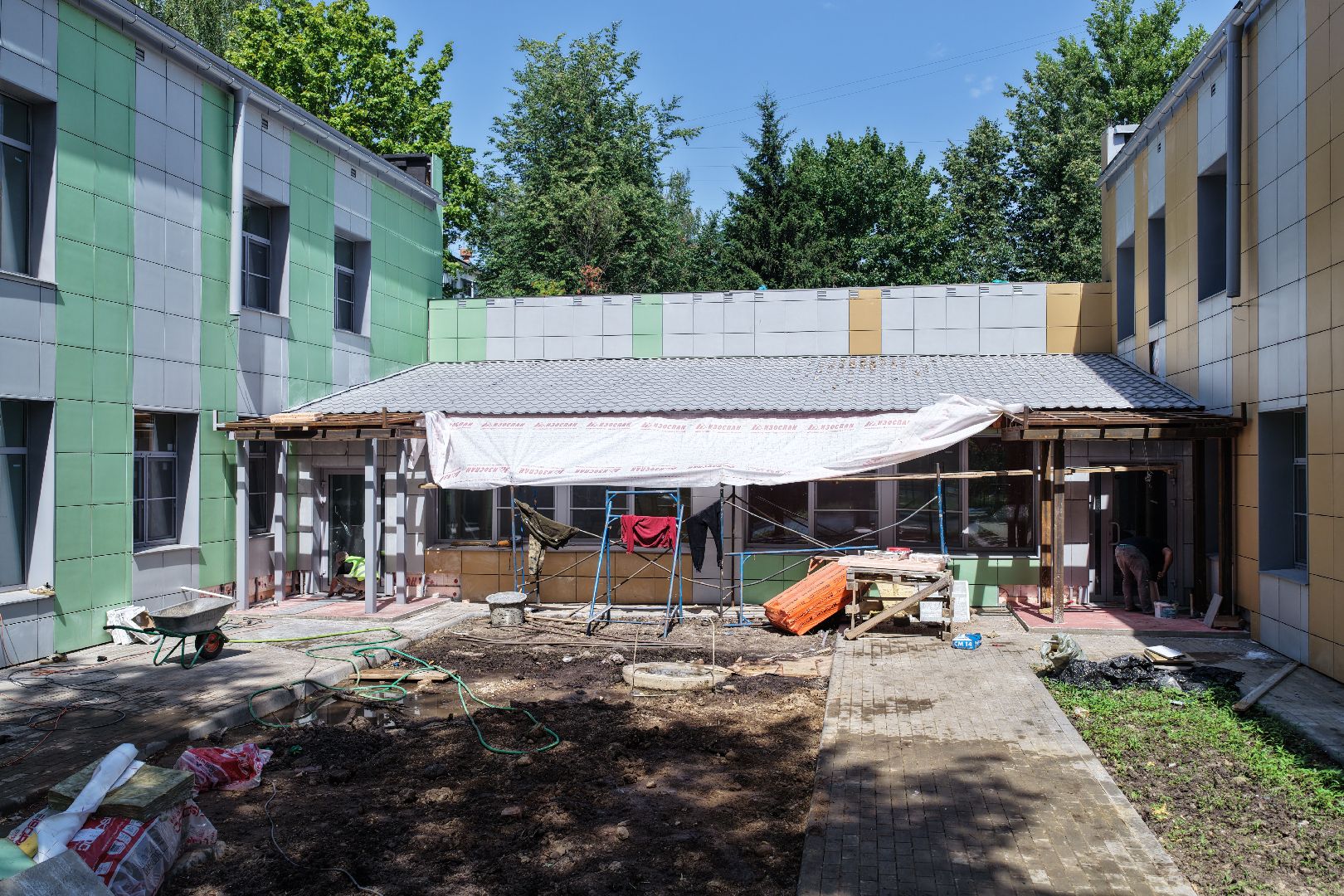 видео с коптера,детский сад в красногорске,