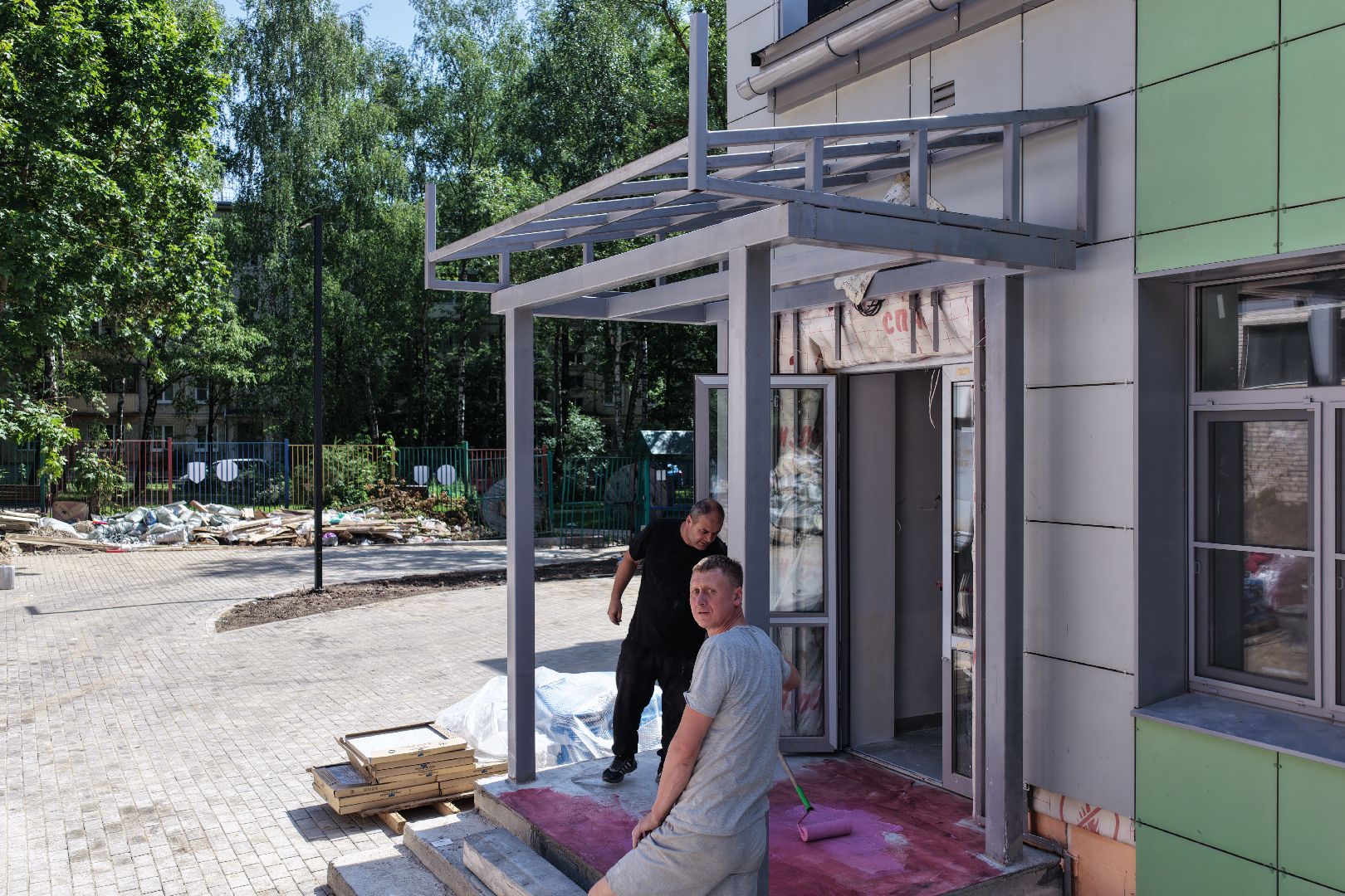 видео с коптера,детский сад в красногорске,