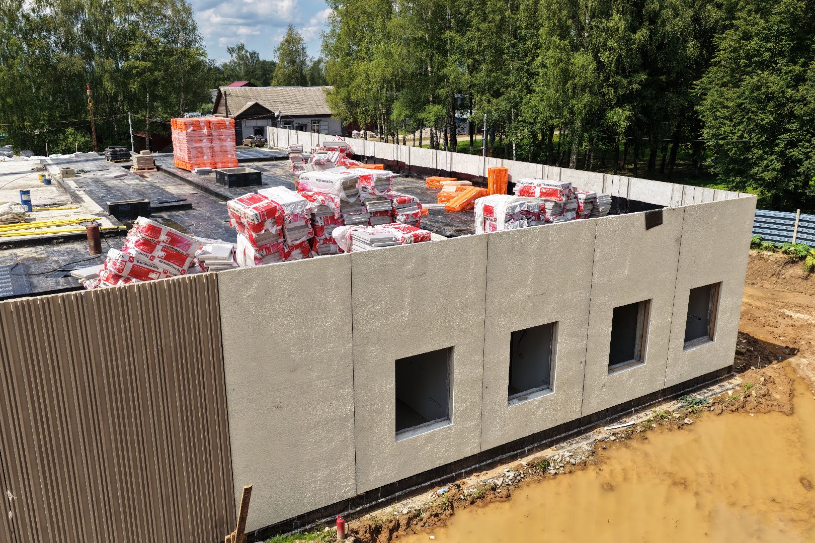 видео с коптера, строительство фапа, медицина волоколамска,  фап судниково,