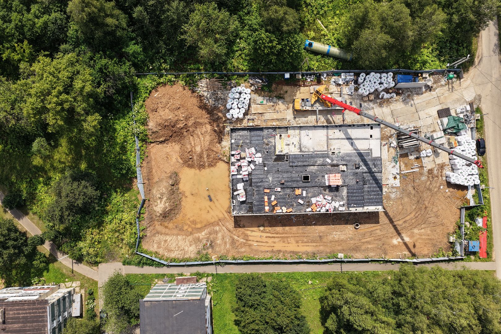 видео с коптера, строительство фапа, медицина волоколамска,  фап судниково,