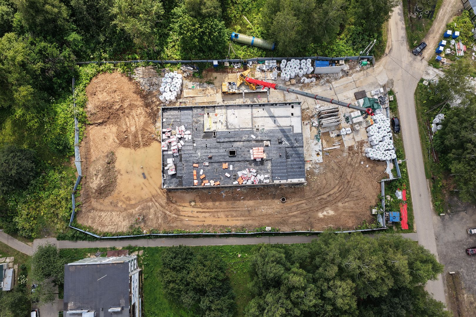 видео с коптера, строительство фапа, медицина волоколамска,  фап судниково,