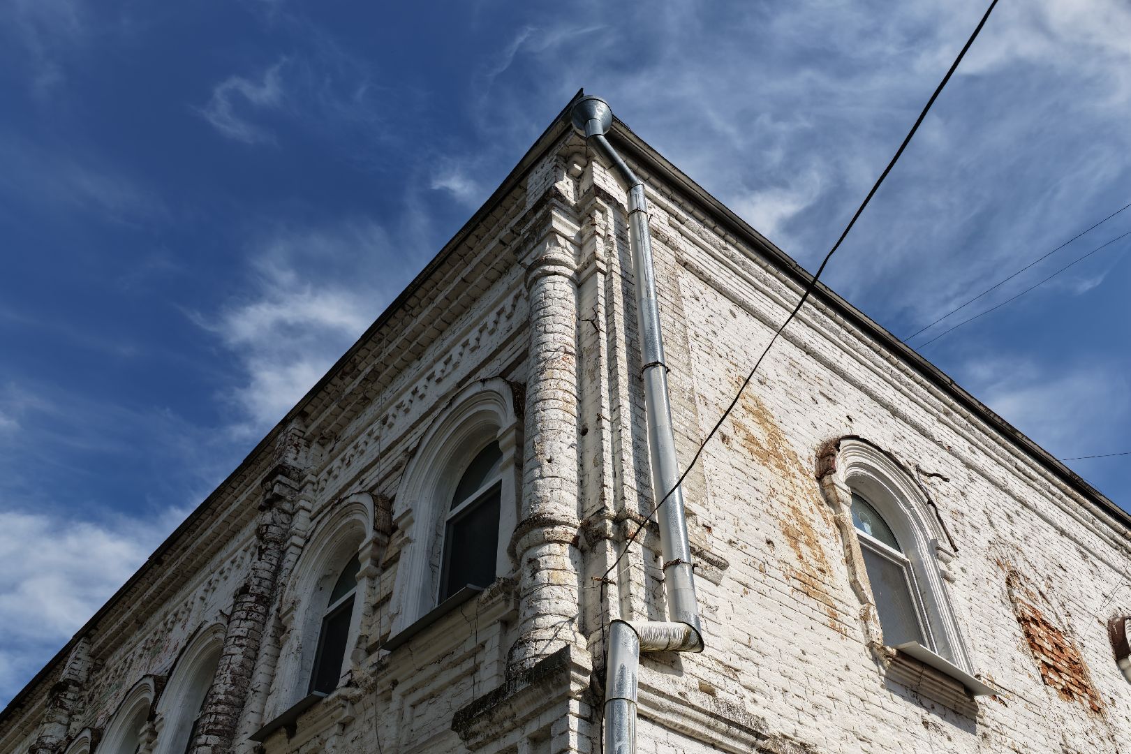 видео с коптера, реставрация старинного дома волоколамск,