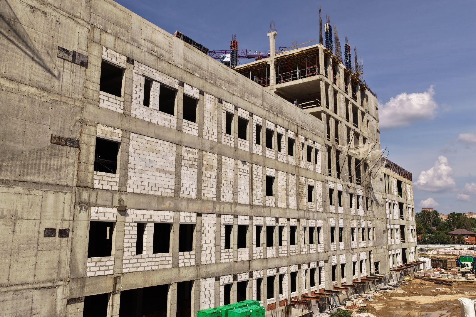 видео с коптера, больница в ольгино, больница балашиха,