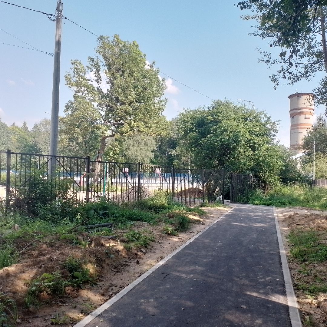 городской округ восход, благоустройство, аллея , школа, новый асфальт,