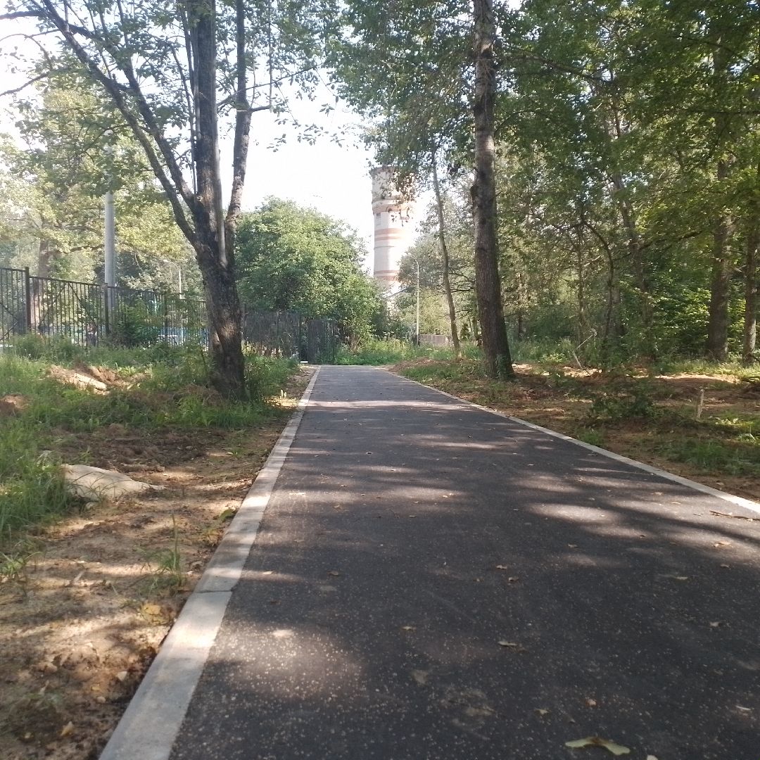 городской округ восход, благоустройство, аллея , школа, новый асфальт,