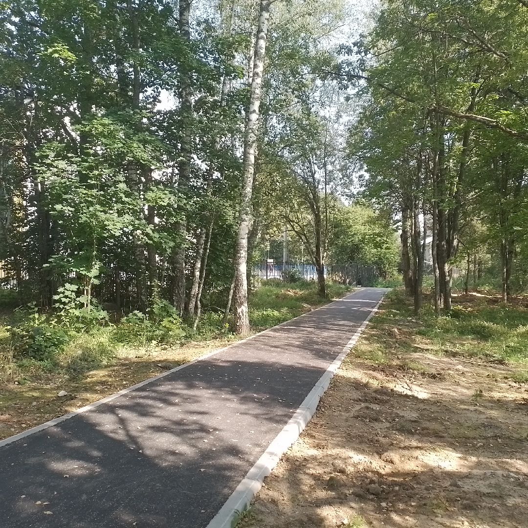 городской округ восход, благоустройство, аллея , школа, новый асфальт,