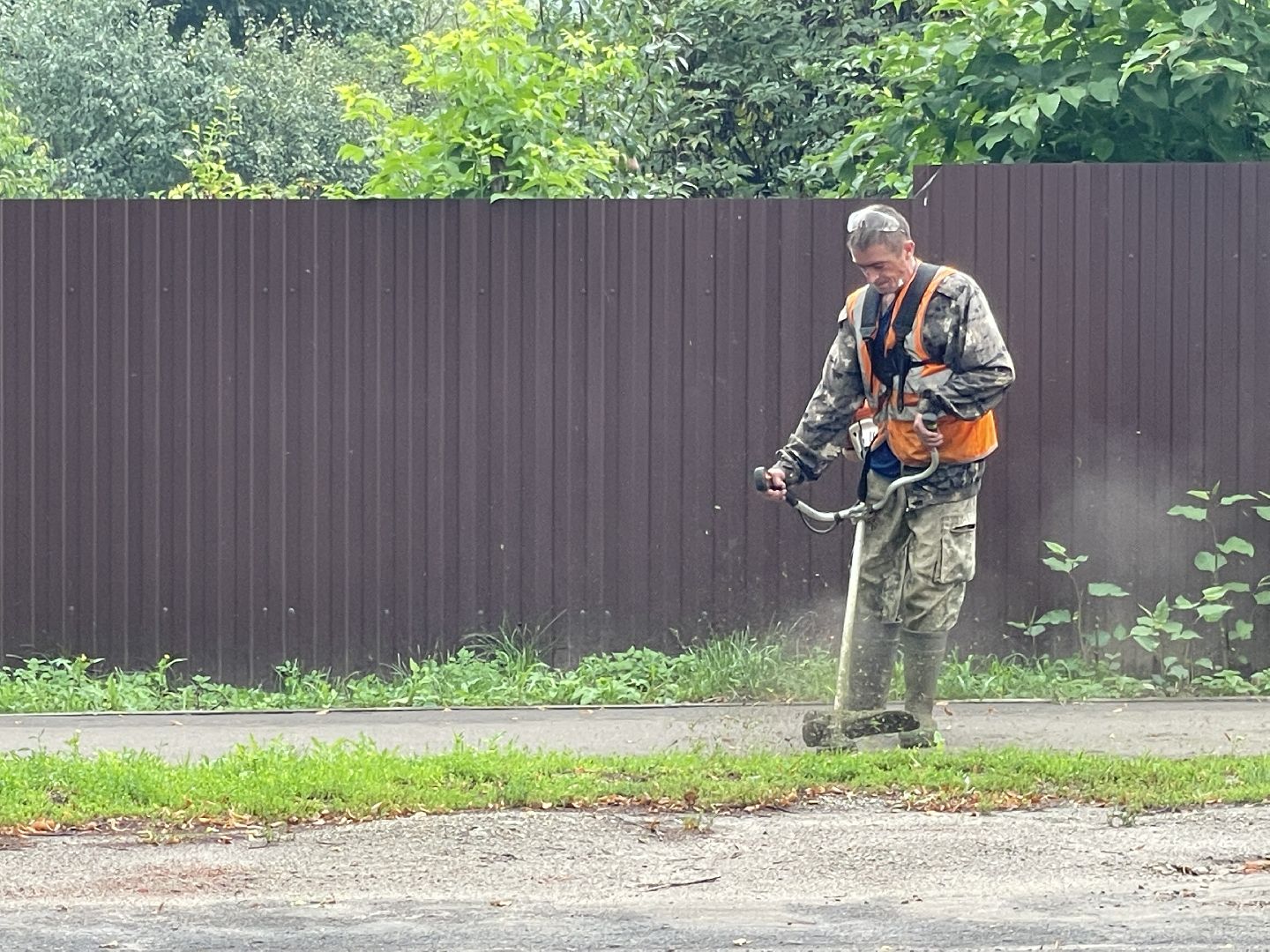 зарайск, покос травы, благоуствойство,