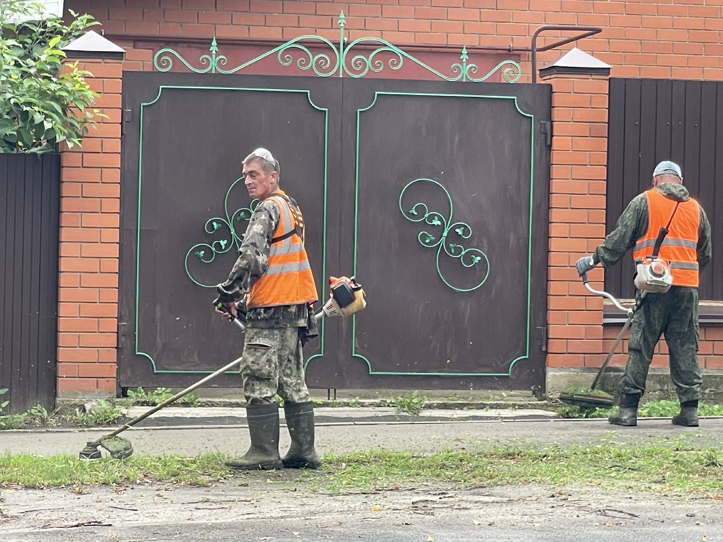 зарайск, покос травы, благоуствойство,