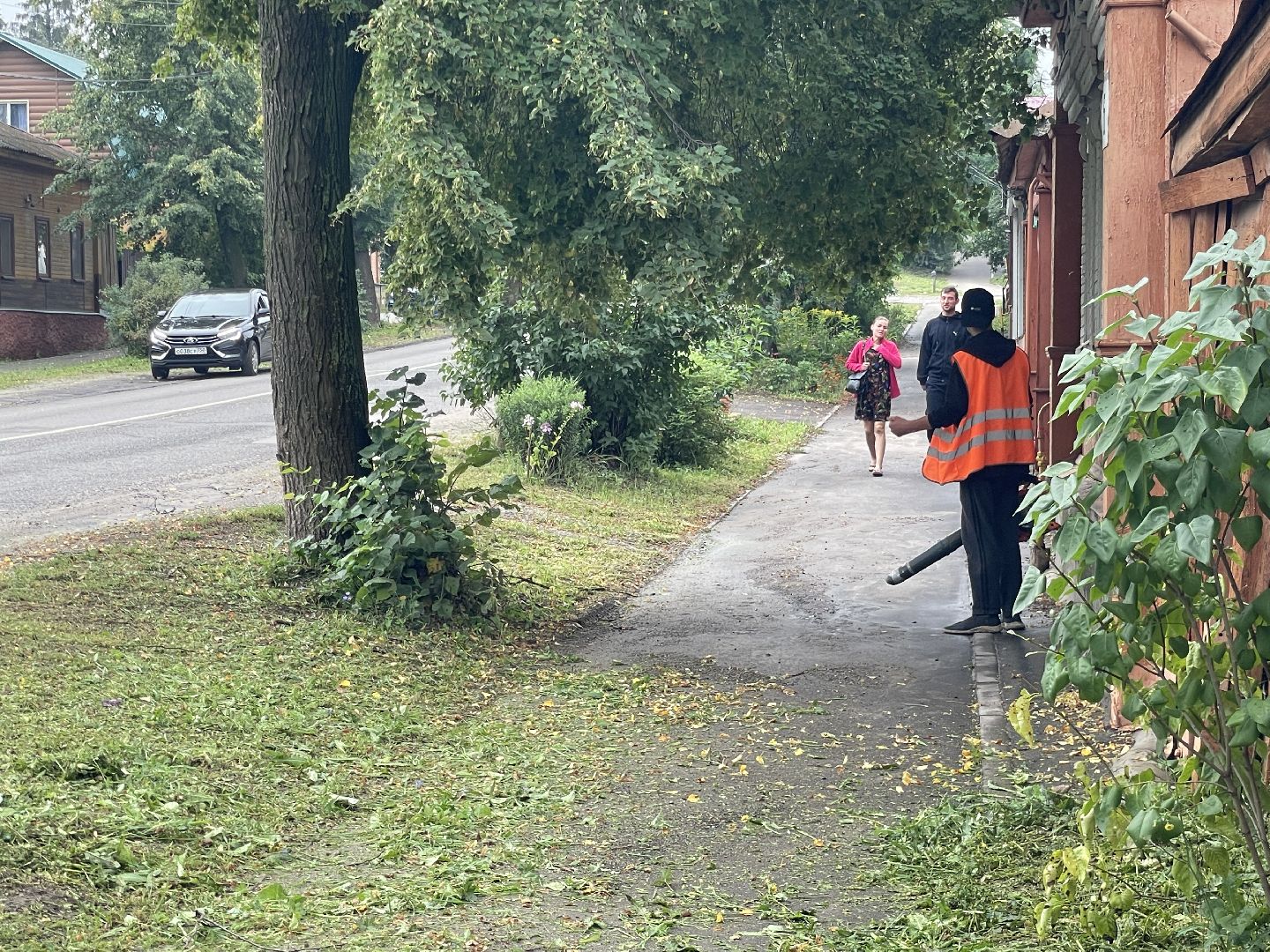 зарайск, покос травы, благоуствойство,