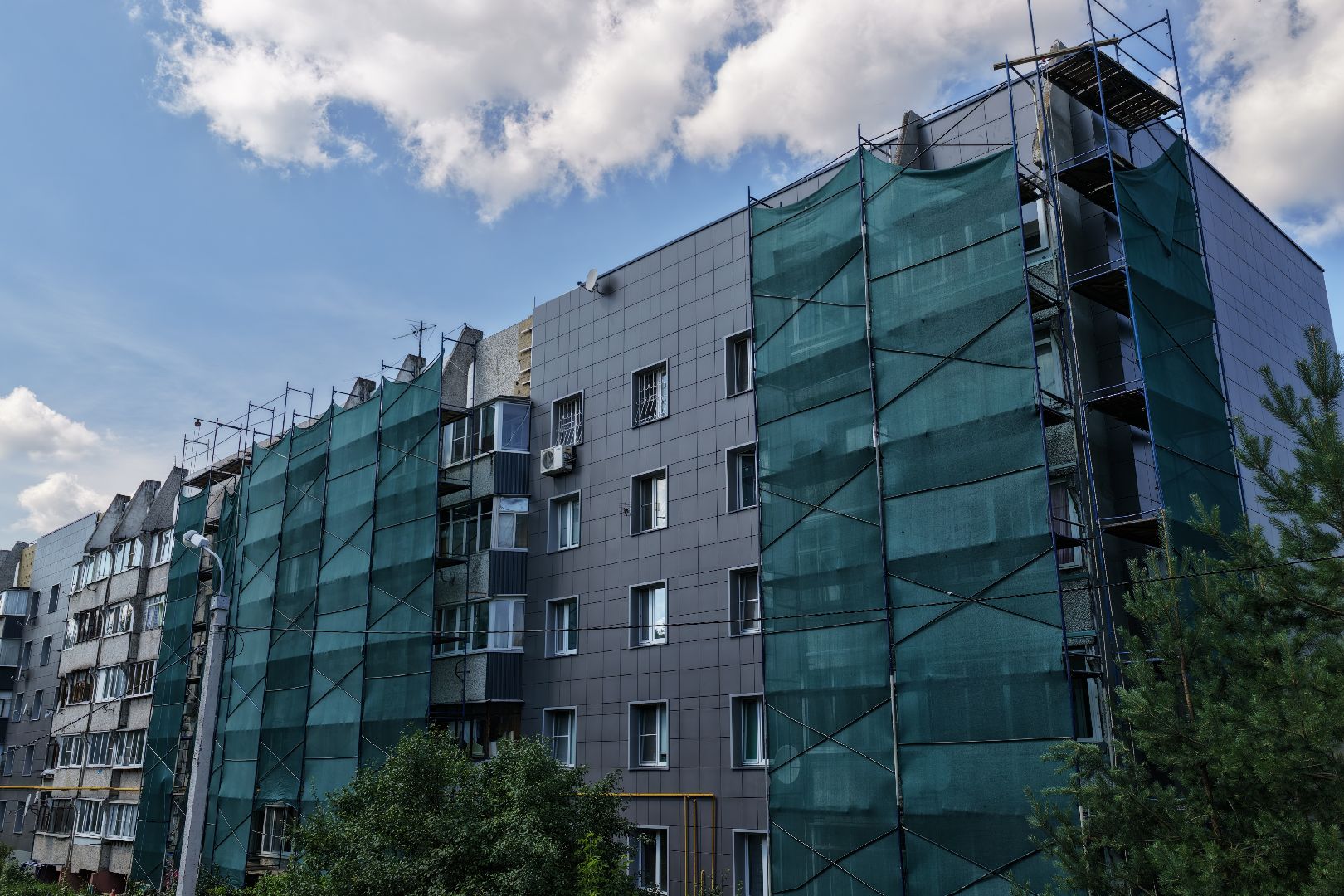 видео с коптера, капремонт дома балашиха,