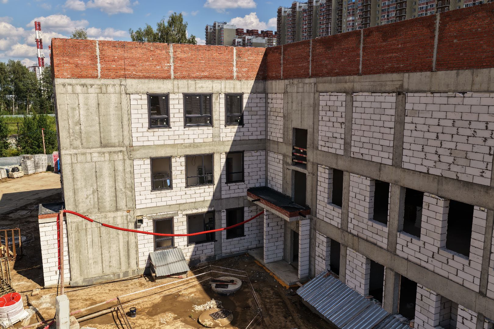 видео с коптера, детский сад в балашихе,