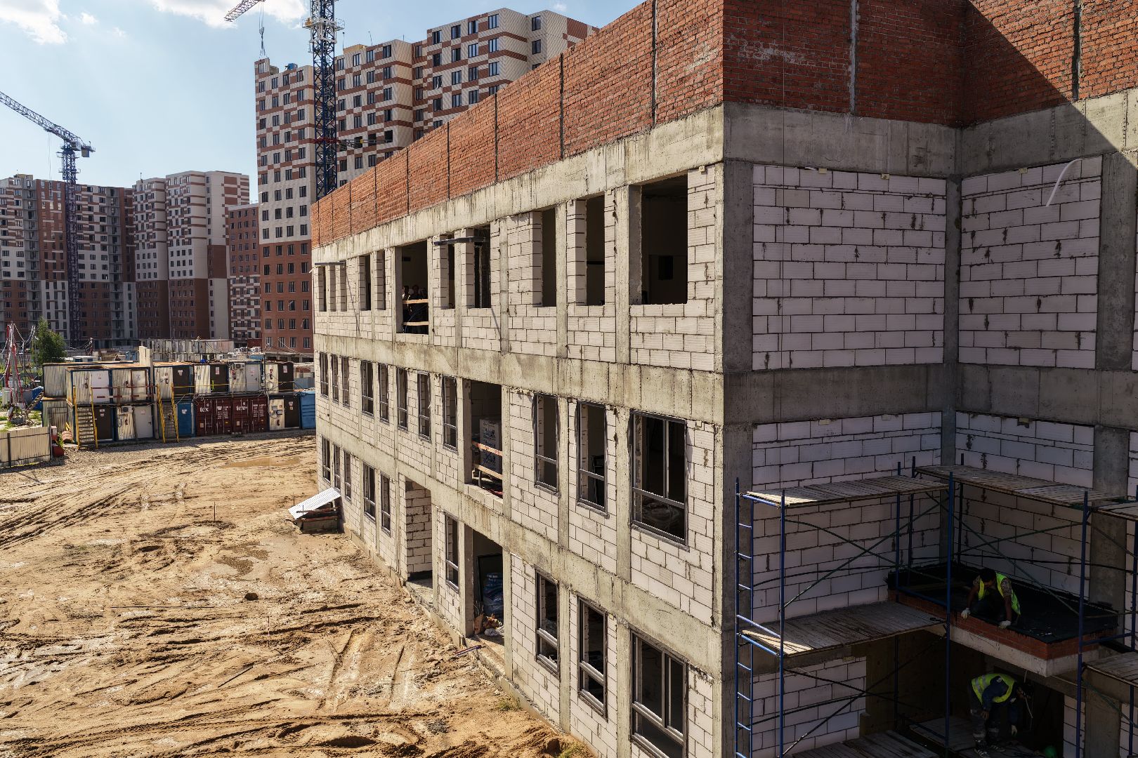 видео с коптера, детский сад в балашихе,