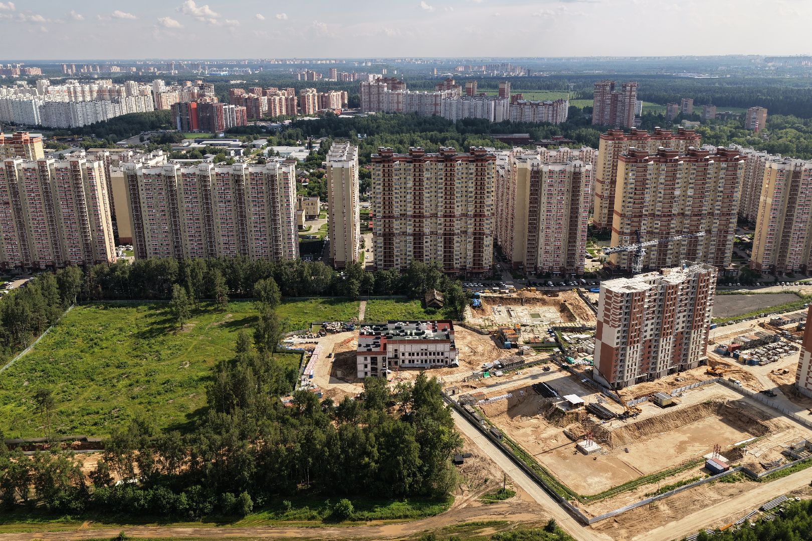 видео с коптера, детский сад в балашихе,