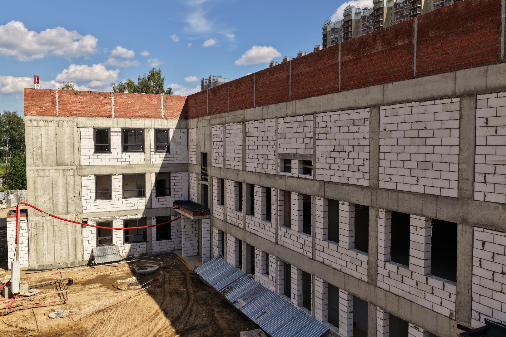 видео с коптера, детский сад в балашихе,