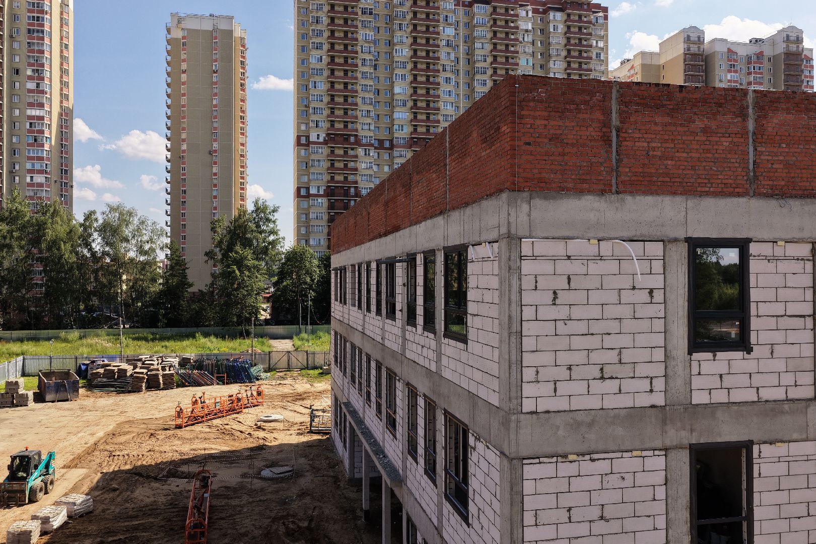 видео с коптера, детский сад в балашихе,