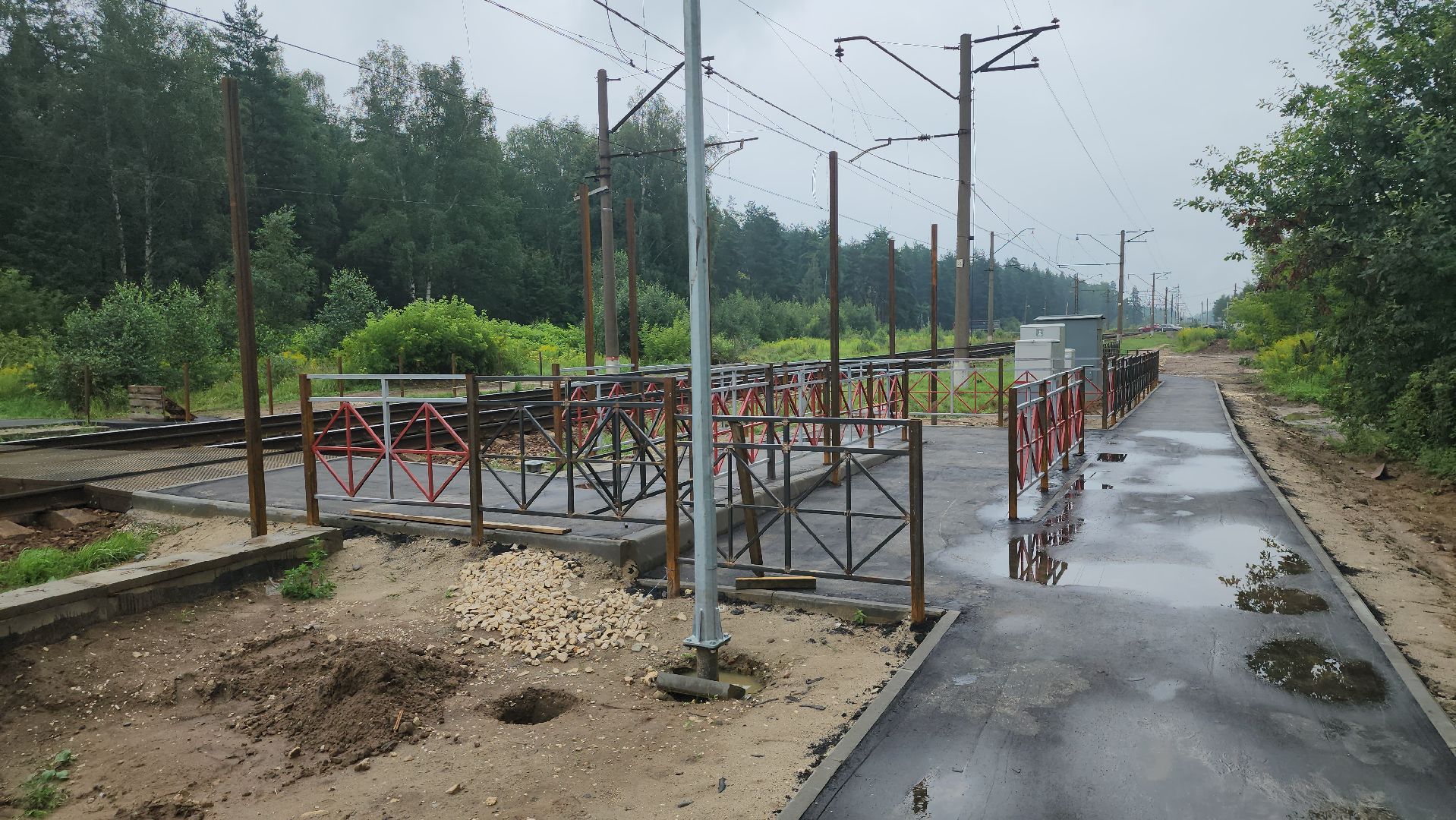 щёлково, Ремонт жд станции, Станция Осеевская,