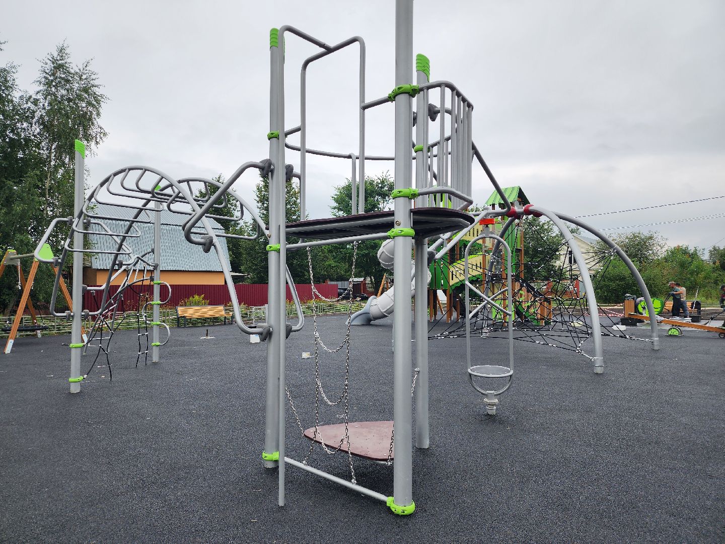 строительство, детская игровая площадка, детская площадка, село кудиново, богородский городской округ,