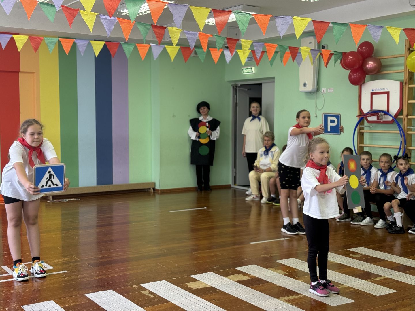 день светофора, детский лагерь колобок, ленинский городской округ, госавтоинспекция,