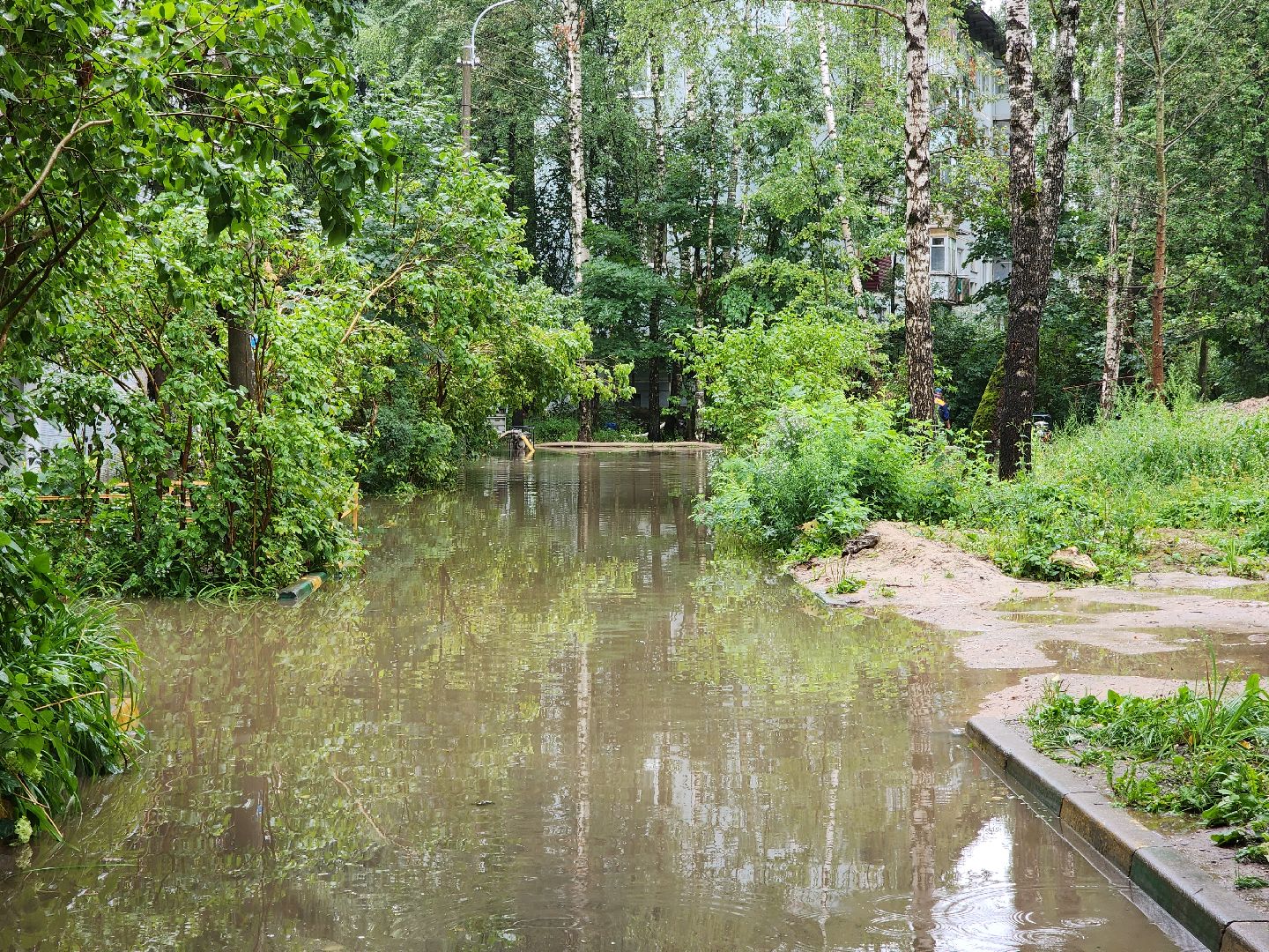 солнечногорск, коммуникации , дождь, стихия, жители ,