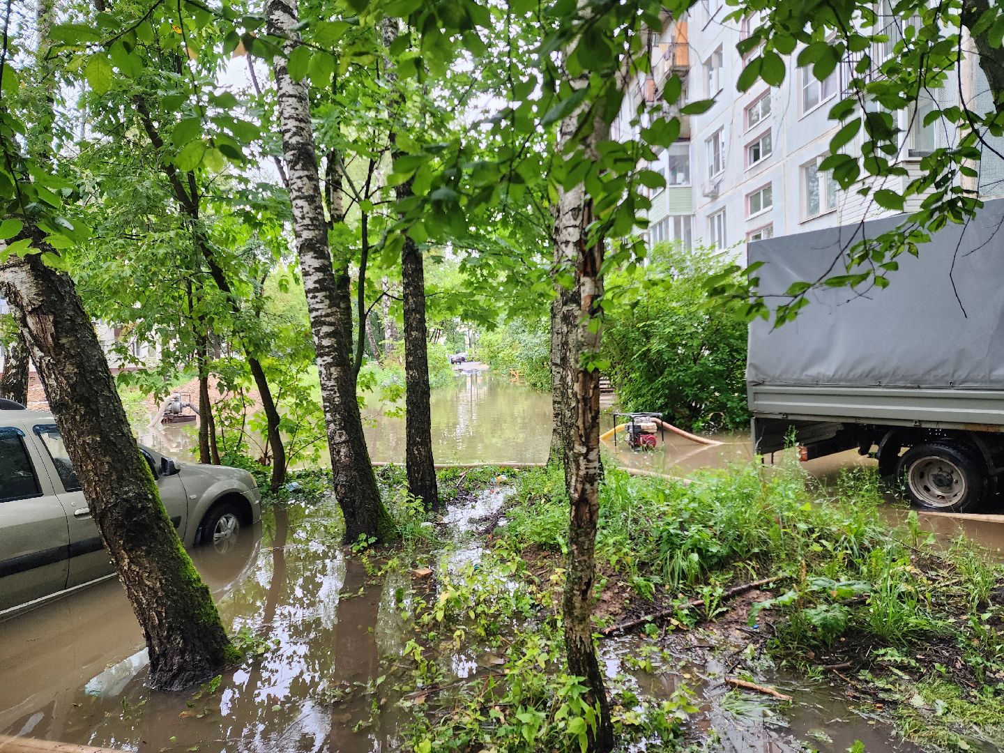 солнечногорск, коммуникации , дождь, стихия, жители ,