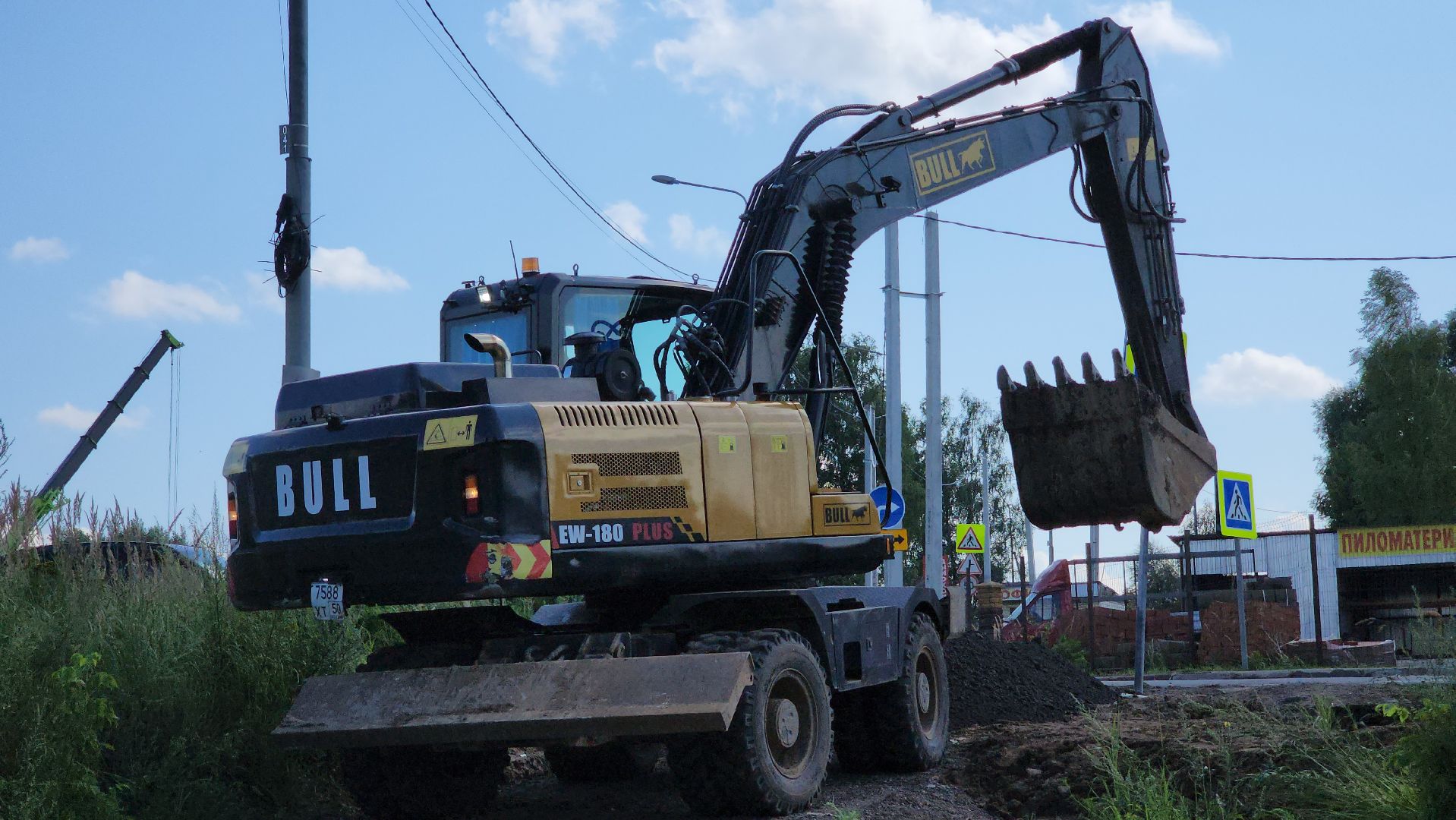 Руза, Поречье , Ремонт моста , Ликвидация последствий ливня ,