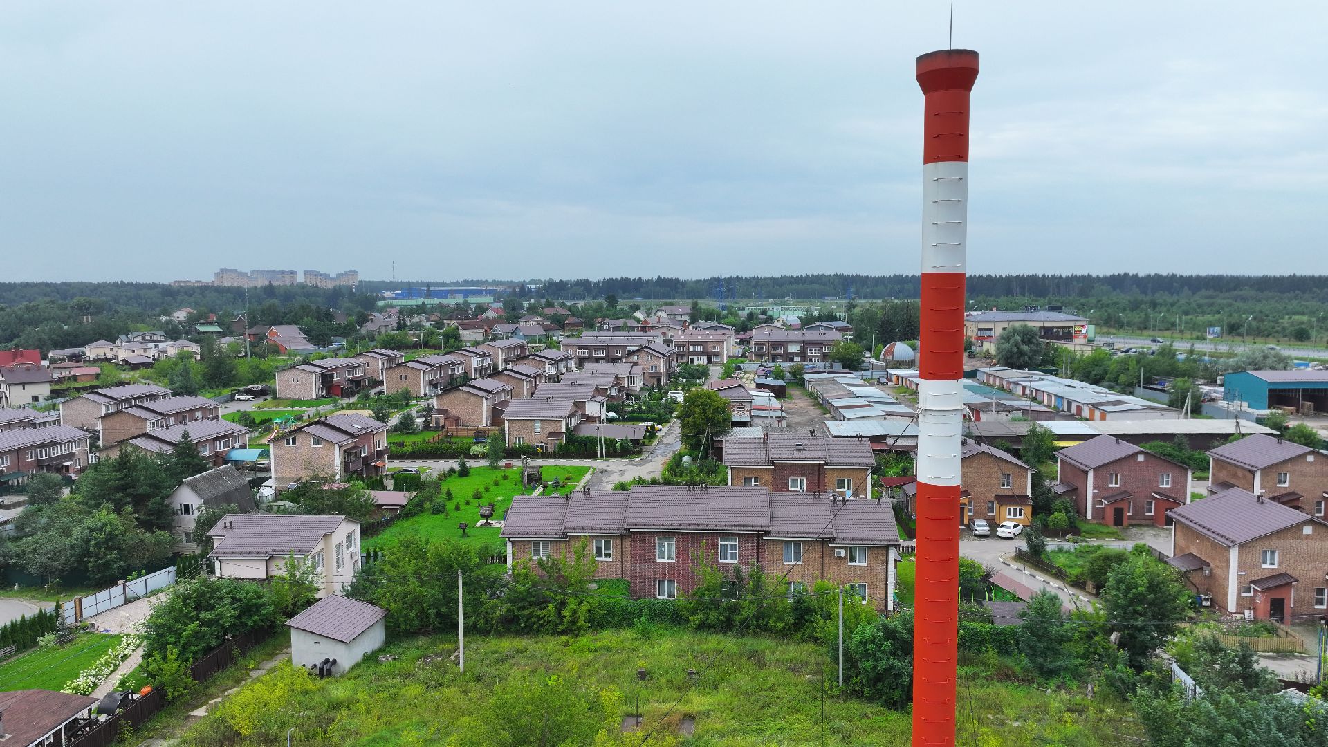 видео с коптера, котельная в ермолино,