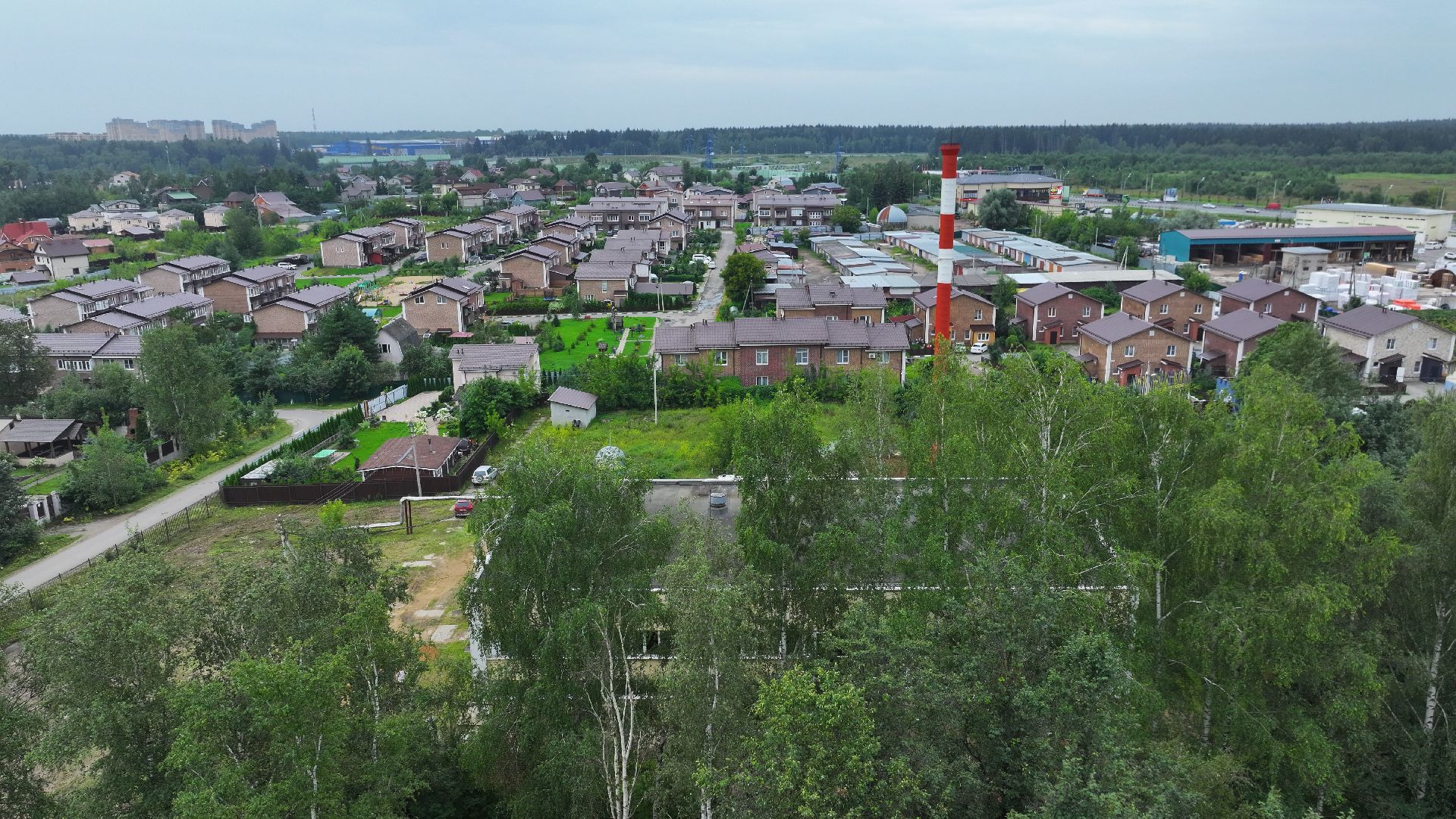 видео с коптера, котельная в ермолино,
