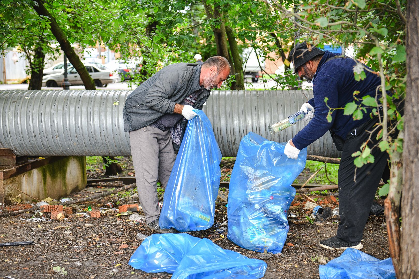 мусор, уборка, стекло, пластик,