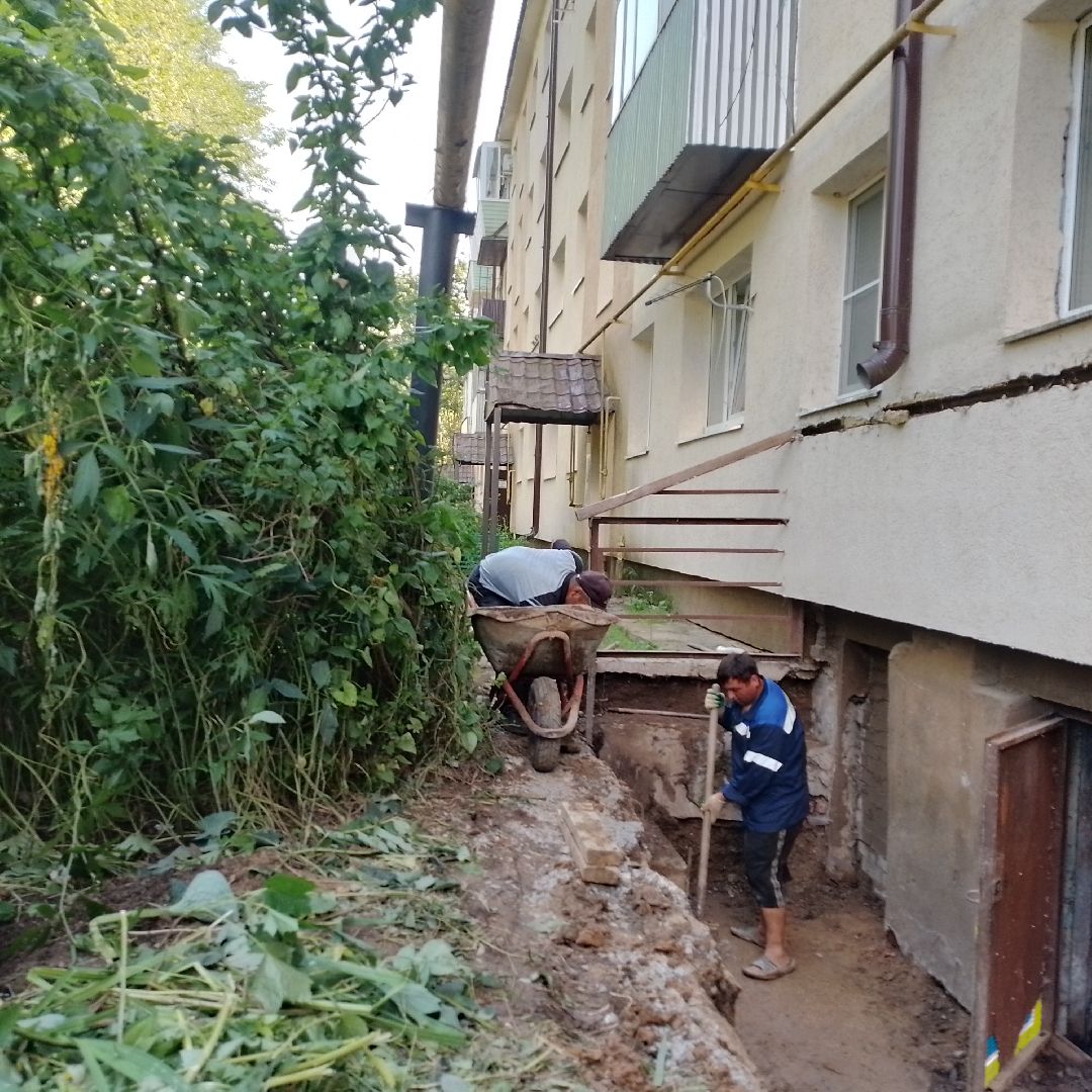 городской округ восход, благоустройство,жкх,подвал, ремонт входной группы,