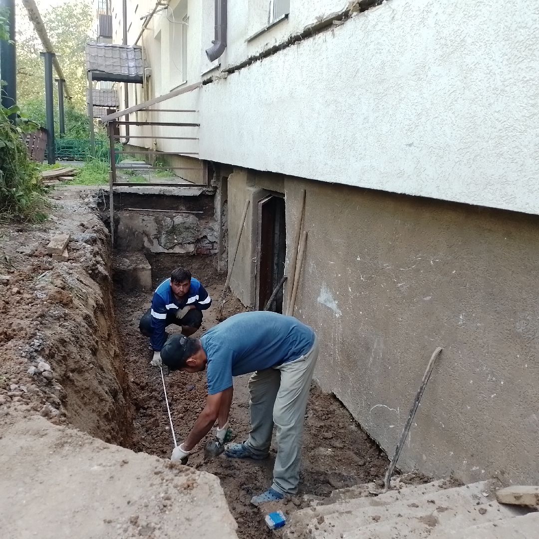 городской округ восход, благоустройство,жкх,подвал, ремонт входной группы,