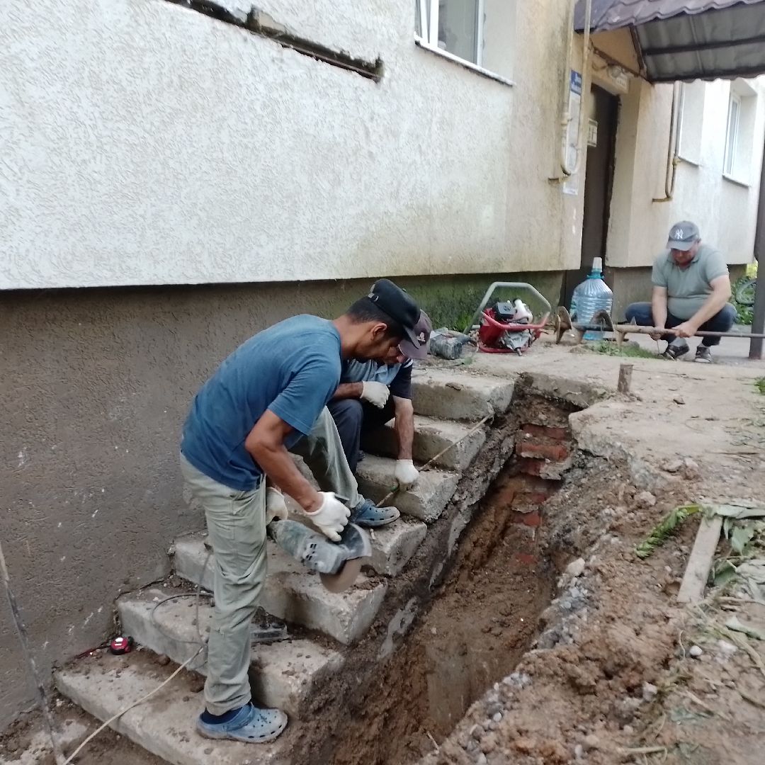 городской округ восход, благоустройство,жкх,подвал, ремонт входной группы,