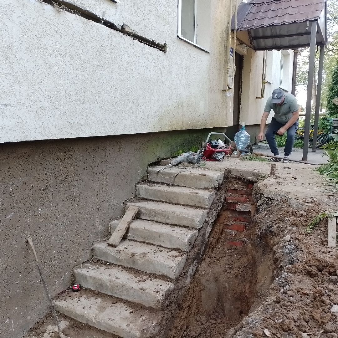 городской округ восход, благоустройство,жкх,подвал, ремонт входной группы,