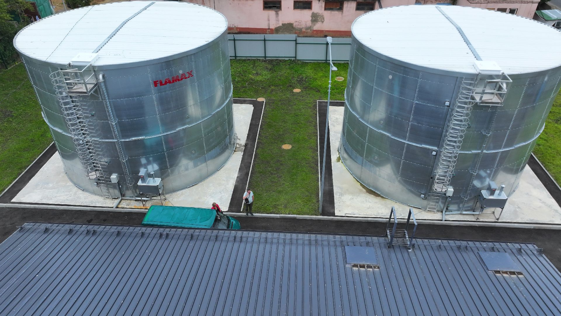 видео с коптера, водозаборный узел дмитров,