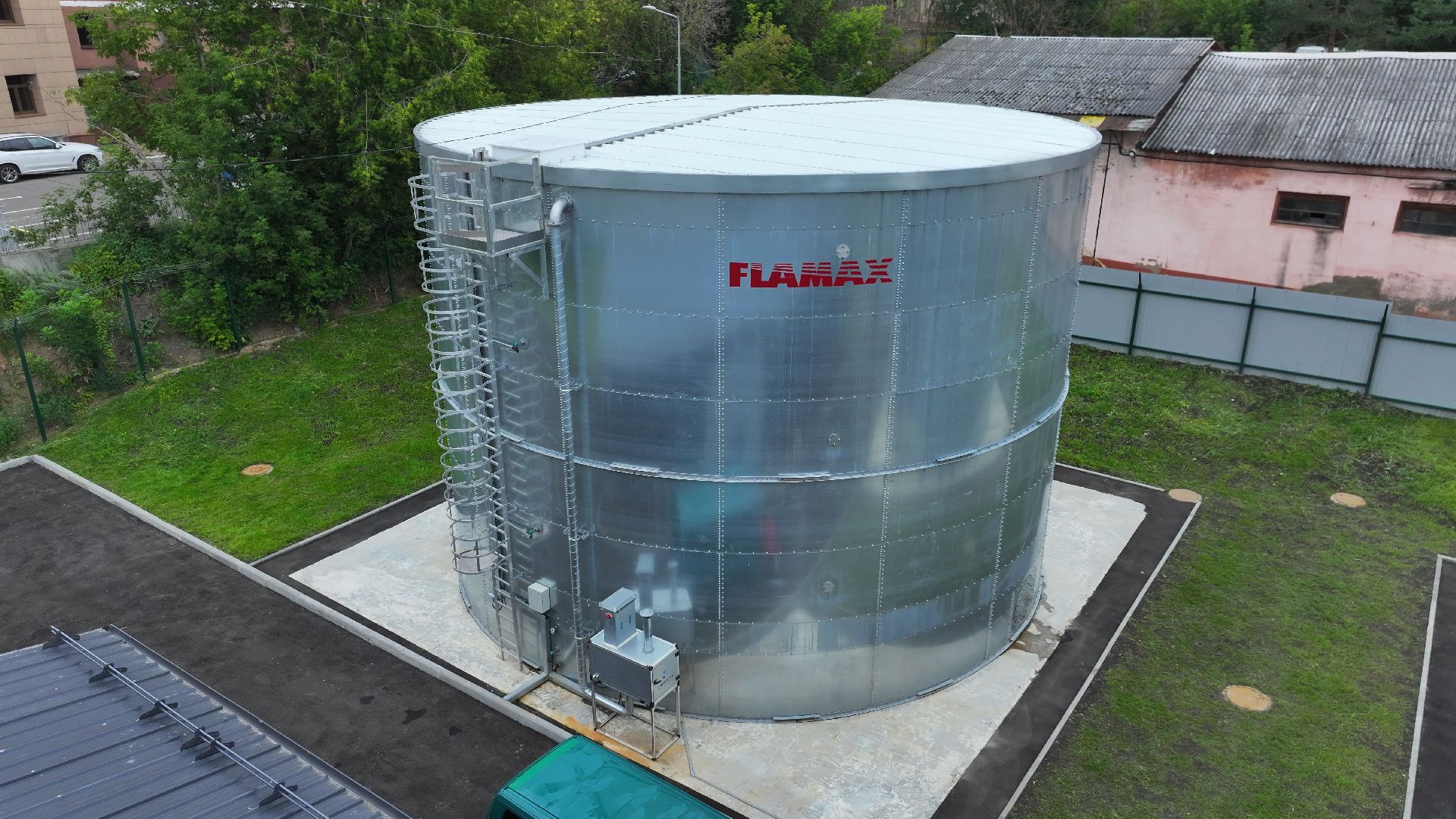 видео с коптера, водозаборный узел дмитров,