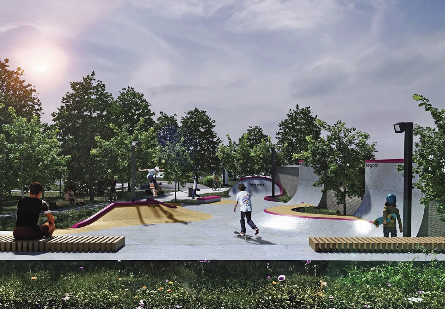 скейт-парк, благоустойство, ленинский городской округ, центральный парк видного,