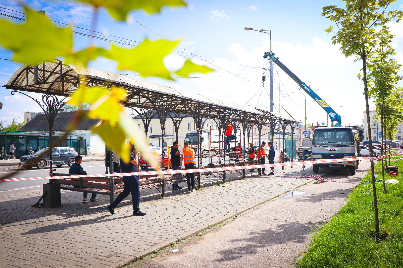 клин, транспорт, благоустройство, остановки,