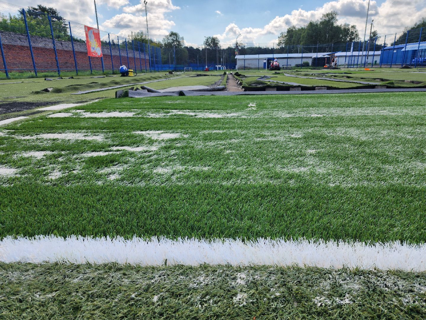 ремонт, футбольное поле, спорт, старая купавна, богородский городской округ,