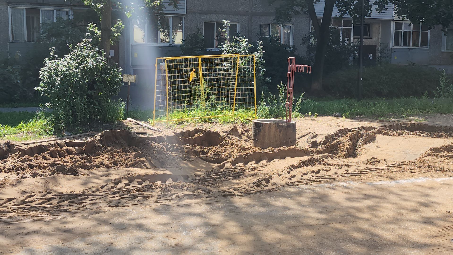 лосино-петровский, ремонт коллектора, замена труб,