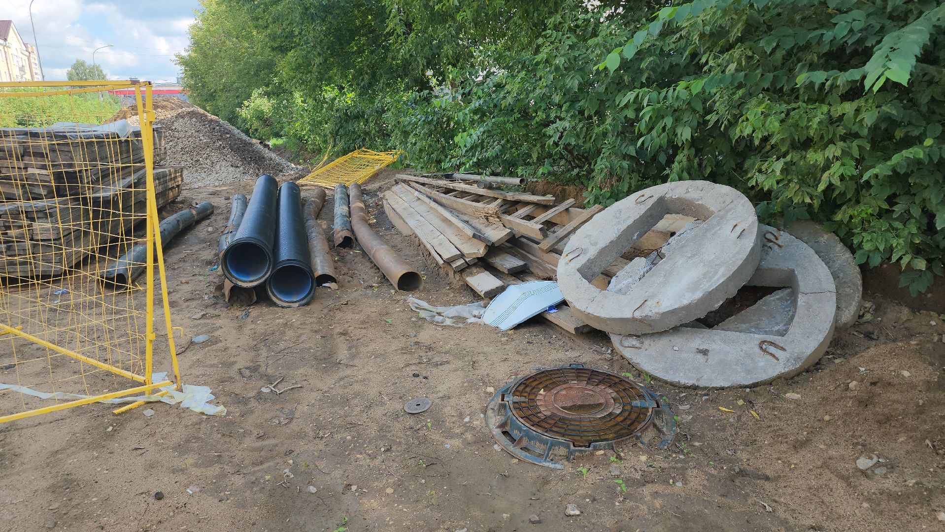 лосино-петровский, ремонт коллектора, замена труб,