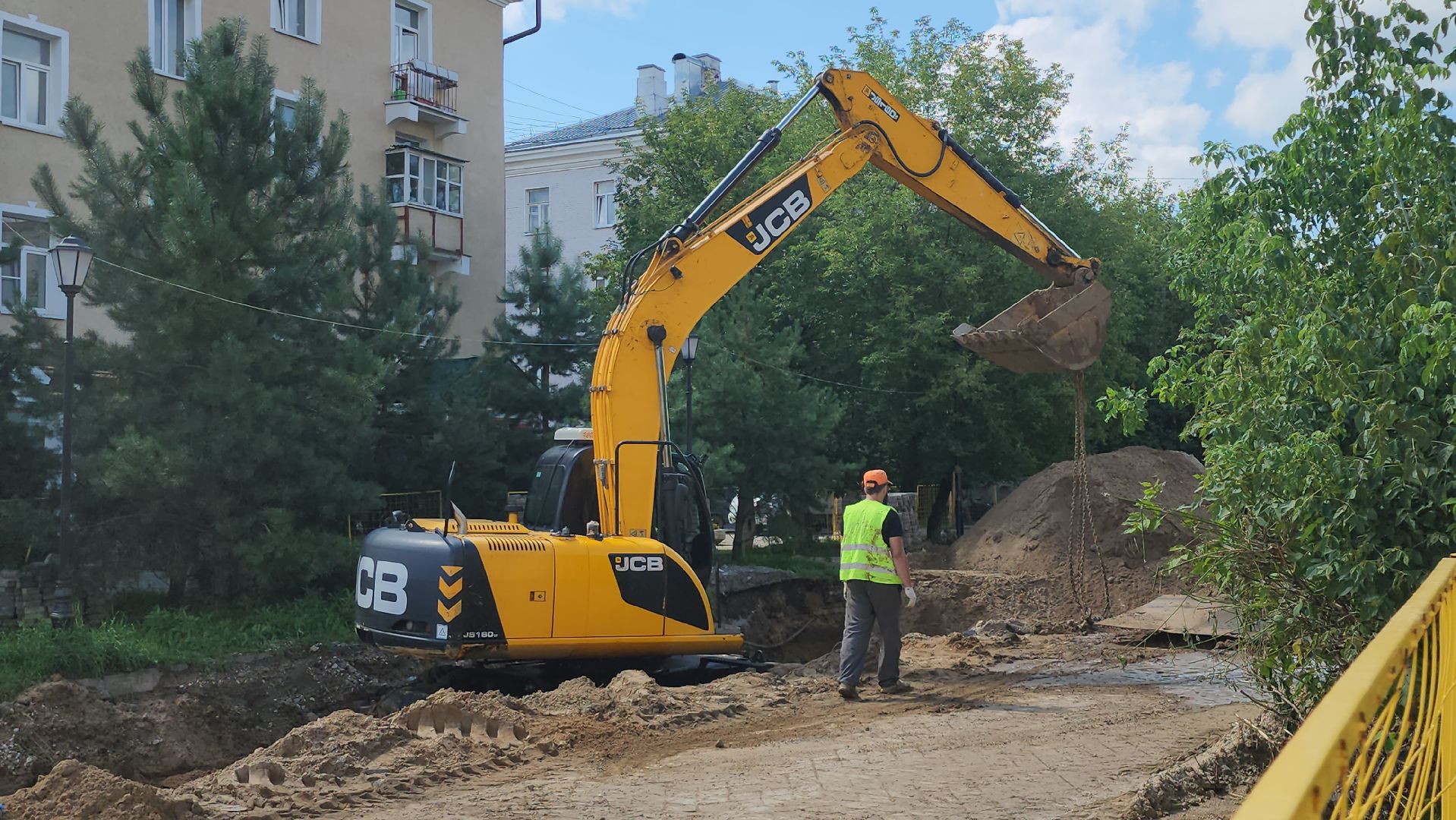 лосино-петровский, ремонт коллектора, замена труб,