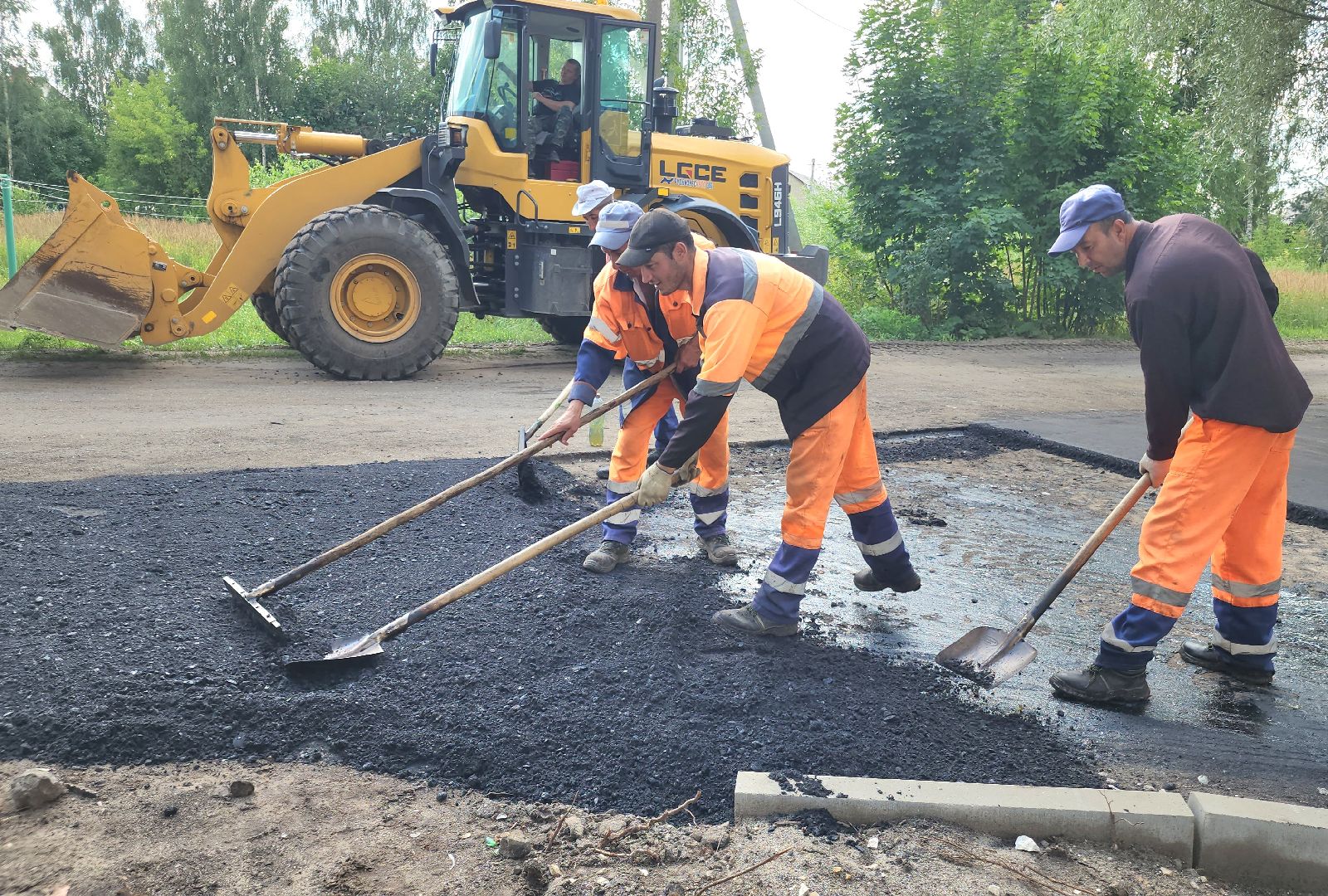 благоустройство дворов, куровское, орехово-зуевский округ,