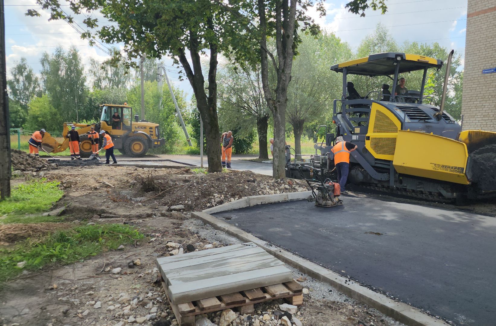 благоустройство дворов, куровское, орехово-зуевский округ,