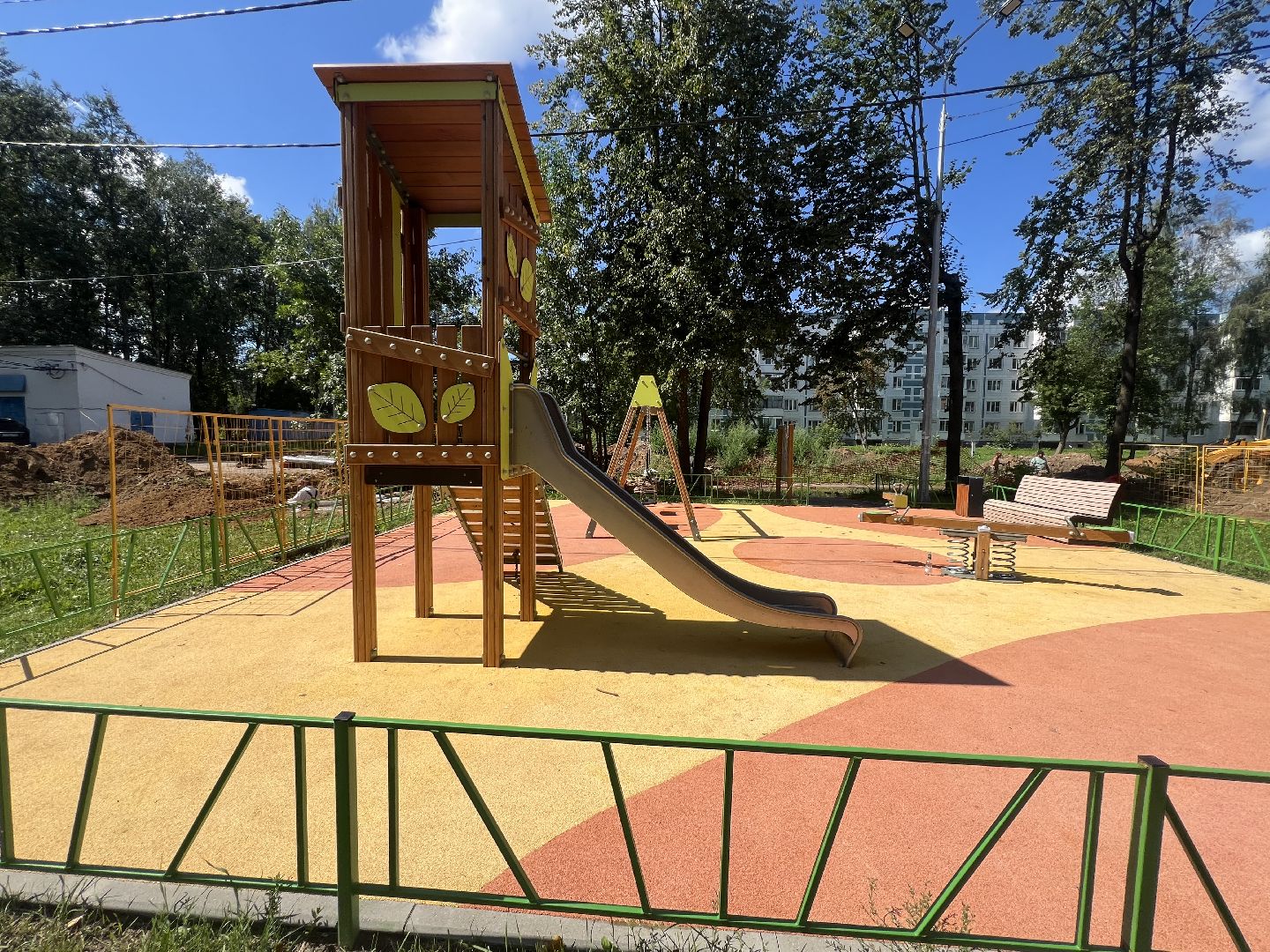 Запрудня, талдомский городской округ, детская  площадка,