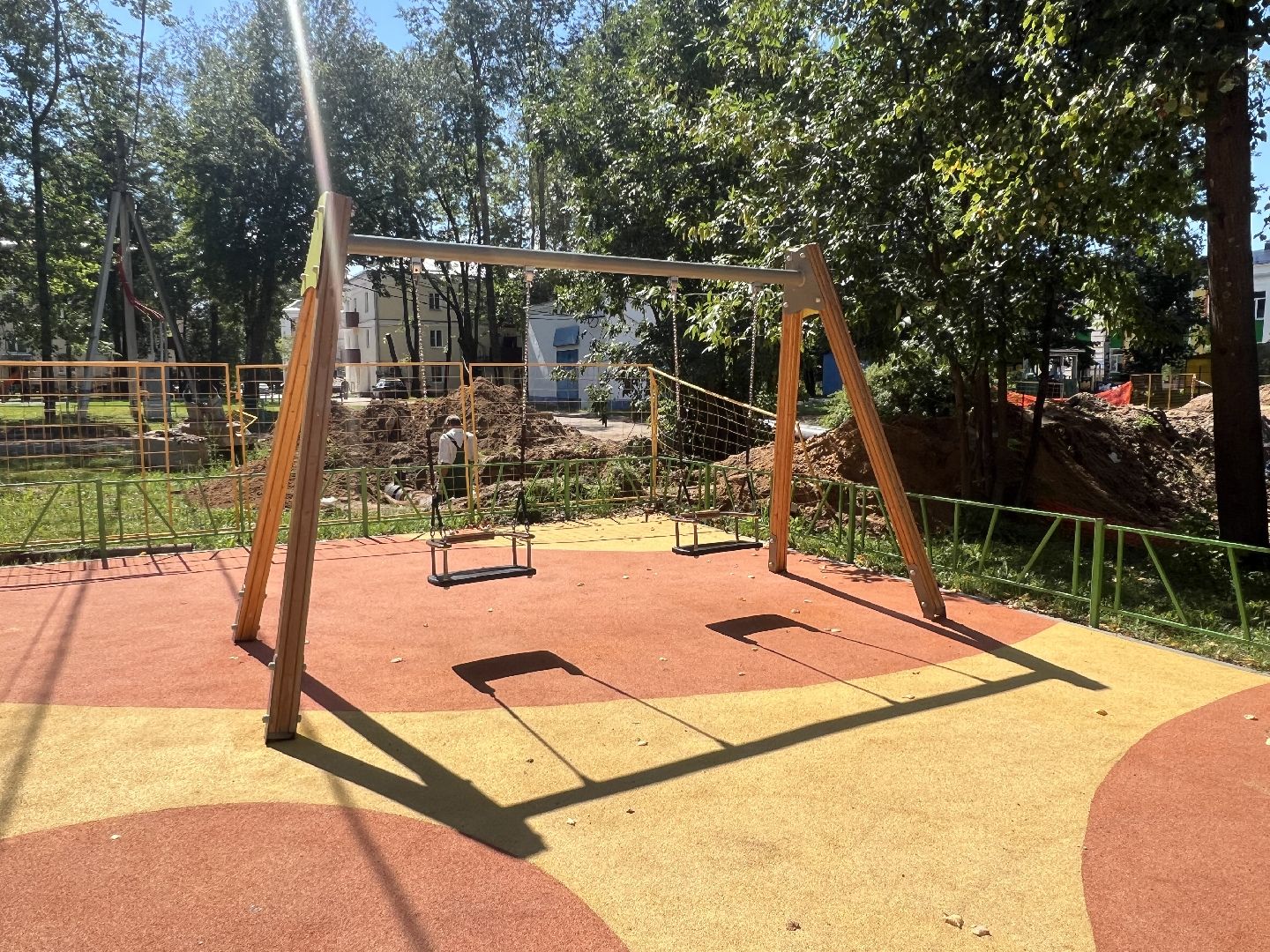 Запрудня, талдомский городской округ, детская  площадка,